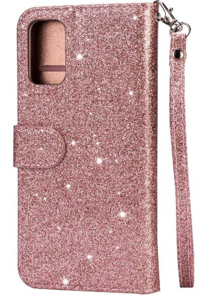 Samsung Galaxy Zipper 5g Kart Tutucu Için Fermuarlı Cebi Durumda Glitter Cüzdan Pu (Yurt Dışından) indirimleri