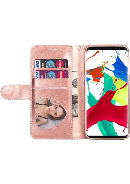 Samsung Galaxy S8 Artı Bilek Kayışı Glitter Cüzdan Için Fermuarlı Cebi Durumda (Yurt Dışından)
