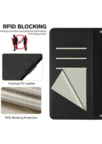 Samsung Galaxy Case 5g Rfıd Engelleme Kapak Çevirin Kart Tutucu Cüzdan (Yurt Dışından) modelleri
