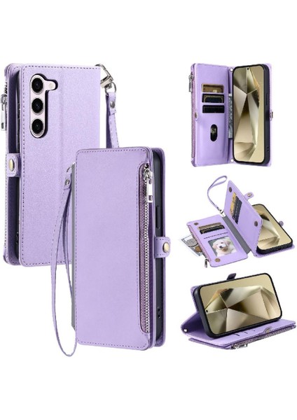 Samsung Galaxy S23 Artı 9 Kart Yuvaları Için Crossbody Durumda Fermuar Faturaları Yuvası (Yurt Dışından)