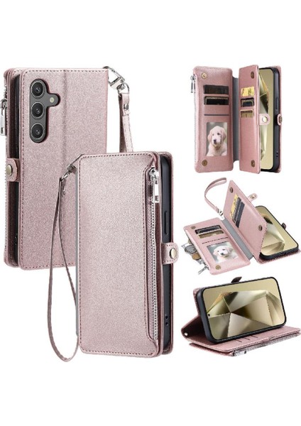 Samsung Galaxy A34 5g 9 Kart Yuvaları Için Crossbody Durumda Cüzdan Fermuar (Yurt Dışından)