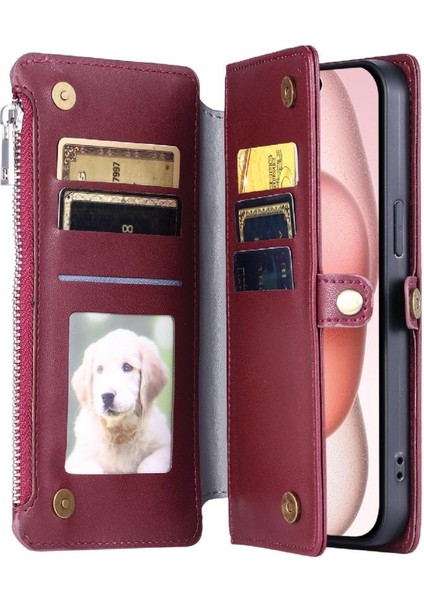 Samsung Galaxy A54 5g Için Crossbody Durumda Fermuar Faturaları Yuvası Kılıf Cüzdan (Yurt Dışından)