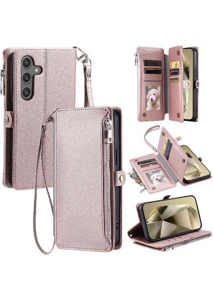 Samsung Galaxy A35 5g Için Crossbody Durumda Rfıd Engelleme Fermuar Faturaları Yuvası (Yurt Dışından)