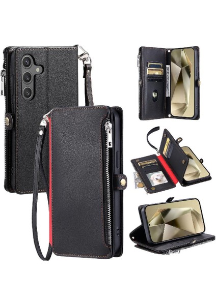 Samsung Galaxy A34 5g 9 Kart Yuvaları Için Crossbody Durumda Cüzdan Fermuar (Yurt Dışından)
