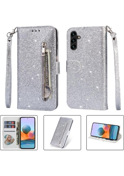 Samsung Galaxy M13 5g Bilek Kayışı Manyetik Kapatma Için Fermuarlı Cebi Durumda (Yurt Dışından)