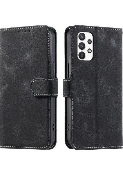 Samsung Galaxy A32 4g Kickstand Bilek Kayışı Pu Deri Kart Için Flip Case (Yurt Dışından) indirimleri