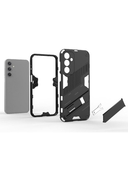 Samsung Galaxy M35 Kickstand Koruyucu Kapak Için Kılıf Sağlam Askeri (Yurt Dışından)