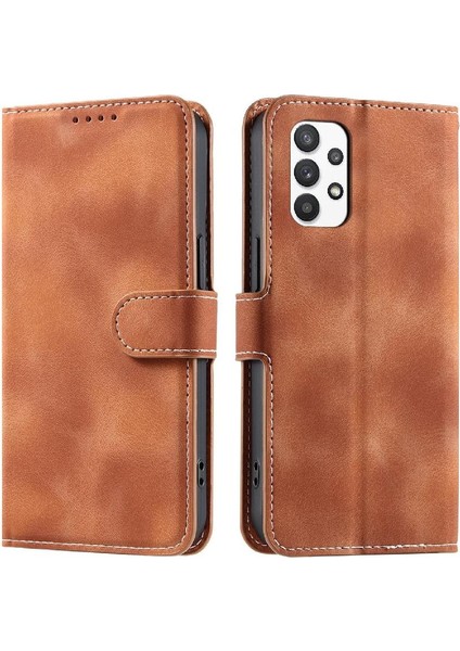 Samsung Galaxy A32 4g Kickstand Bilek Kayışı Pu Deri Kart Için Flip Case (Yurt Dışından) indirimleri