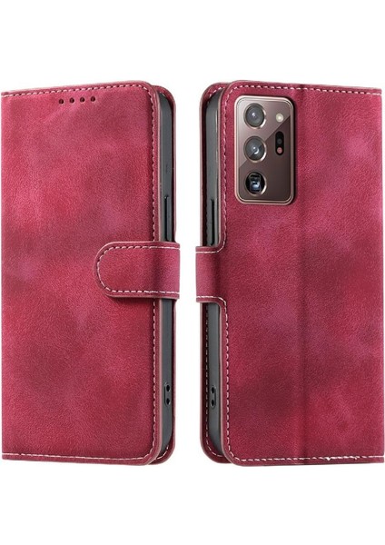 Samsung Galaxy Not 20 Için Flip Case Ultra Kickstand Pu Deri Cüzdan (Yurt Dışından)