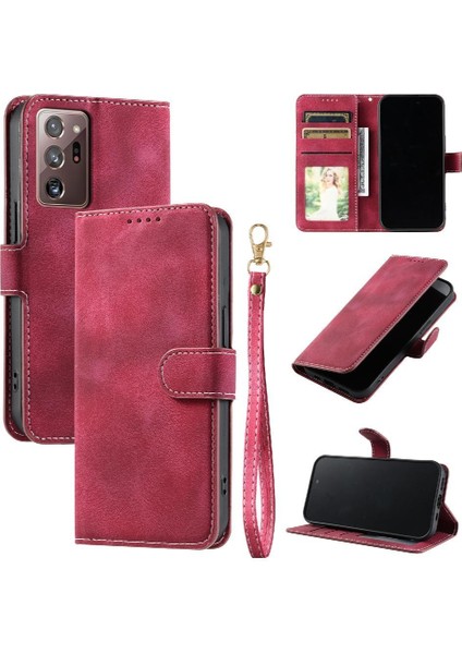 Samsung Galaxy Not 20 Için Flip Case Ultra Kickstand Pu Deri Cüzdan (Yurt Dışından)
