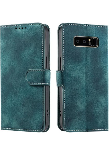 Samsung Galaxy Not 8 Için Flip Case Cüzdan Kart Yuvaları Manyetik Pu Deri (Yurt Dışından)