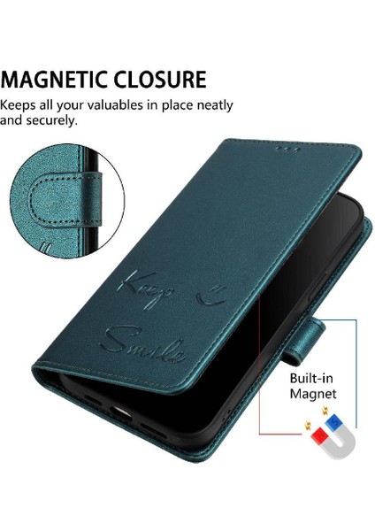 Samsung Galaxy A04E 4g Pu Deri Rfıd Engelleme Kapak Kapak Kartı (Yurt Dışından)