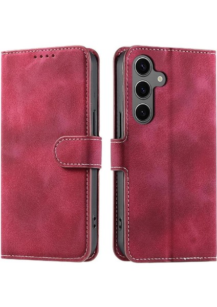 Samsung Galaxy A15 Için Flip Case 4g/5g Pu Deri Manyetik Bilek Kayışı (Yurt Dışından)