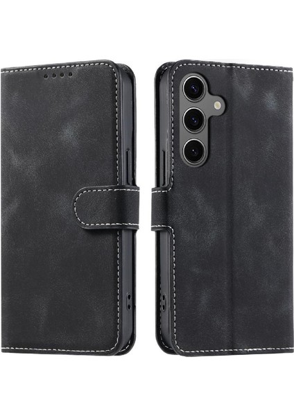 Samsung Galaxy A15 Için Flip Case 4g/5g Pu Deri Manyetik Bilek Kayışı (Yurt Dışından)