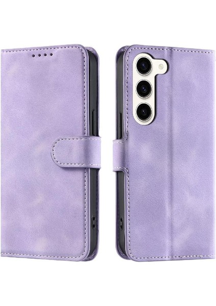 Samsung Galaxy S23 Için Flip Case Pu Deri Cüzdan Kart Yuvaları Manyetik (Yurt Dışından)