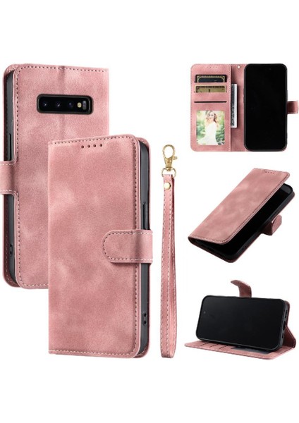Samsung Galaxy S10 Artı Cüzdan Kart Yuvaları Manyetik Kickstand Için Flip Case (Yurt Dışından)