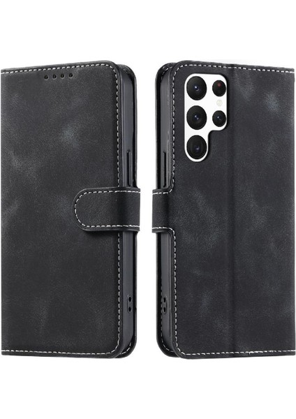 Samsung Galaxy S24 Ultra Cüzdan Kart Yuvaları Için Flip Case Bilek Kayışı Pu (Yurt Dışından) indirimleri