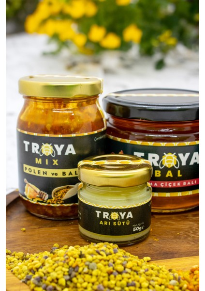 Troya Doğal Enerji Deposu Bal&polen&arısütü Karışımı 300 gr indirimleri