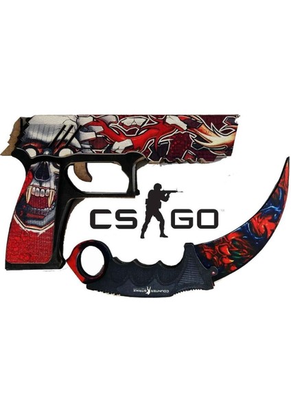 Ahşap Cs Go Set Kill 2li Ahşap Oyuncak Takımı
