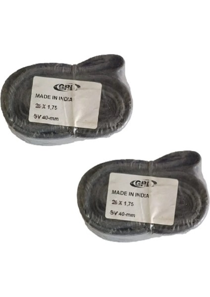 26X1.75 (26X2.125) (40/60-559) Fv 40 mm Ince Sibop Bisiklet Iç Lastiği x 2 Adet
