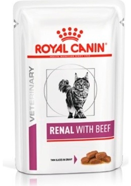 Veterinary Renal Biftekli Kedi Konservesi 85 gr 12 Adet