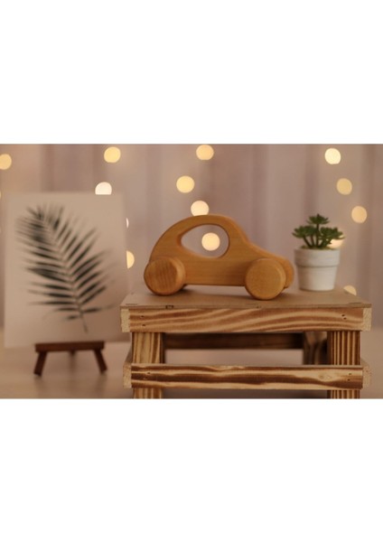 Ahşap Oyuncak Mini Araba Naturel fiyatları