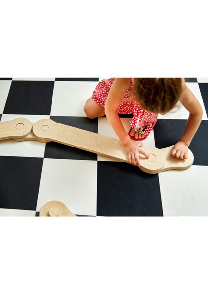 Denge Kirişi, Denge Tahtası, Çocuk Aktivite Oyuncağı, Çocuk Dış Mekan Spor (4'lü Set)