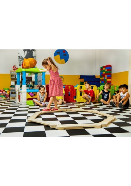 Denge Kirişi, Denge Tahtası, Çocuk Aktivite Oyuncağı, Çocuk Dış Mekan Spor (6'lı Set)