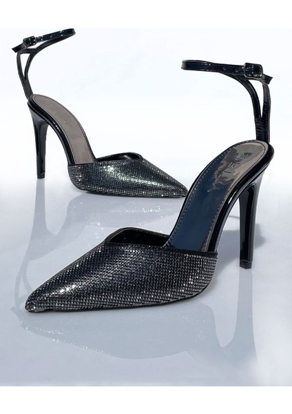 Kapalı Sivri Burun Taşlı Abiye Stiletto fiyatları
