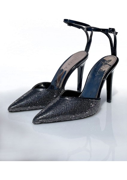 Kapalı Sivri Burun Taşlı Abiye Stiletto modelleri