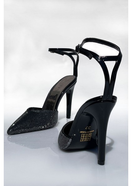 Kapalı Sivri Burun Taşlı Abiye Stiletto indirimleri