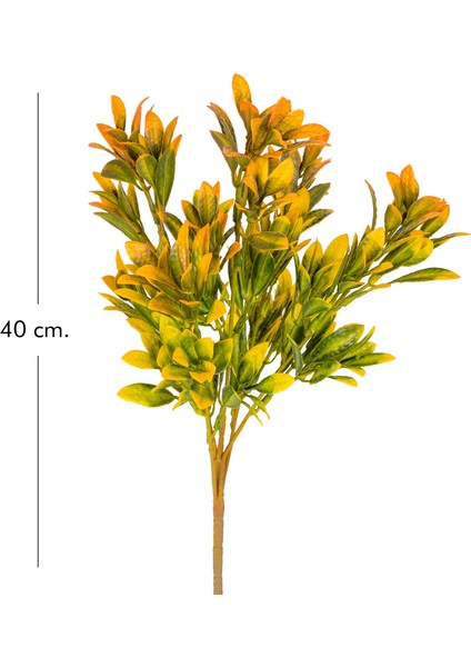 Yapay Bitki Demeti Şimşir Turuncu-Yeşil 40 Cm. fırsatları