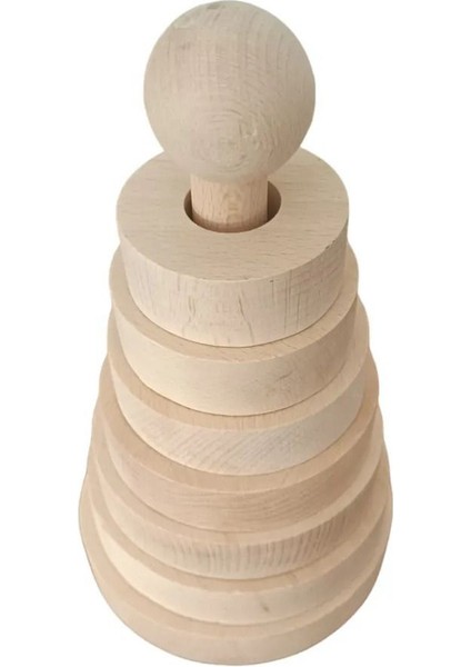Ahşap Eğitici Oyuncak Yuvarlak Kuleler fiyatları
