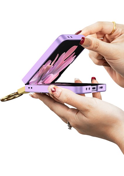 Galaxy Z Flip 6 Kılıf Zore Z Harfli Yüzüklü Kıpta Kapak-Yeşil fırsatları