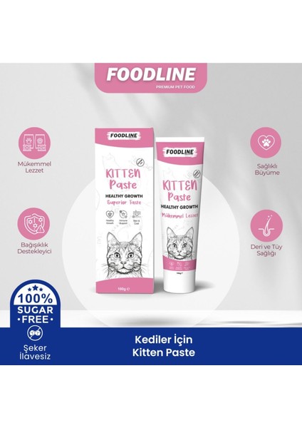 Kitten Malt Macun 100 gr | Yavru ve Anne Kediler Için Immun Sistemi Destekleyici