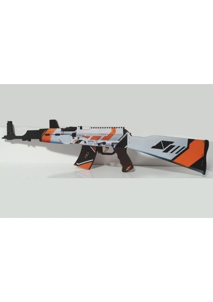Ahşap Csgo Asimov Ak-47 Renkli Lastik Atan Ak-47 Oyuncak