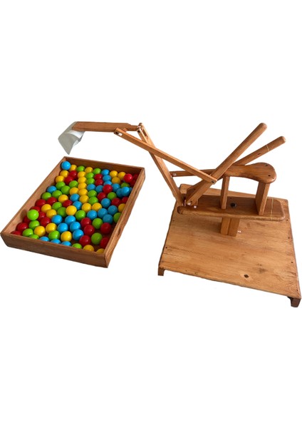 Ahşap Ekskavatör, Montessori Çocuk Gelişimi Için Ahşap Kepçe