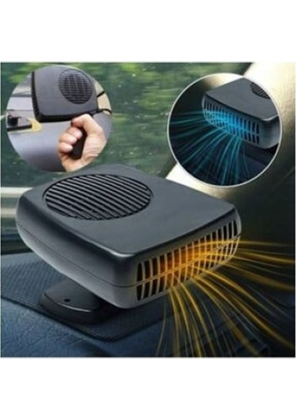 Oto Isıtıcı-Soğutucu Fan Cam Buğu Çözücü Fan Araç Içi Isıtıcı-Soğutucu Fan 12V Çakmaklık Girişli