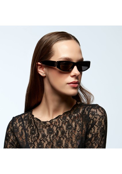 Hm 1643 C1 Dikdörtgen Siyah Kadın Güneş Gözlüğü fiyatları