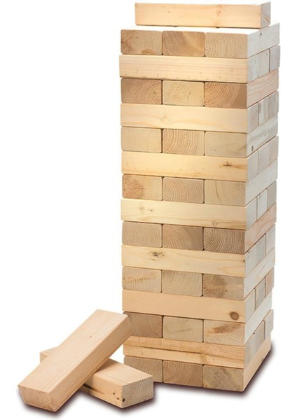 Jenga Ahşap Denge Oyunu 54 Parça