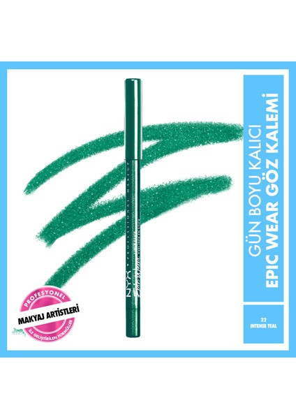 NYX Professional Makeup EPIC WEAR LINER STICKS GÖZ KALEMİ - INTENSE TEAL