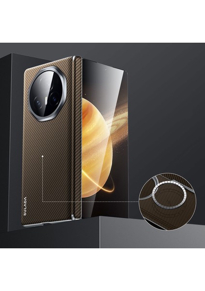 Kevlar Texture Pc Kılıfı Honor Magic V3 Kahverengi (Yurt Dışından)