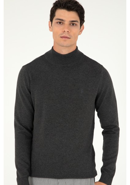 Erkek Antrasit Melanj Kazak /Triko 50288887-VR081 modelleri