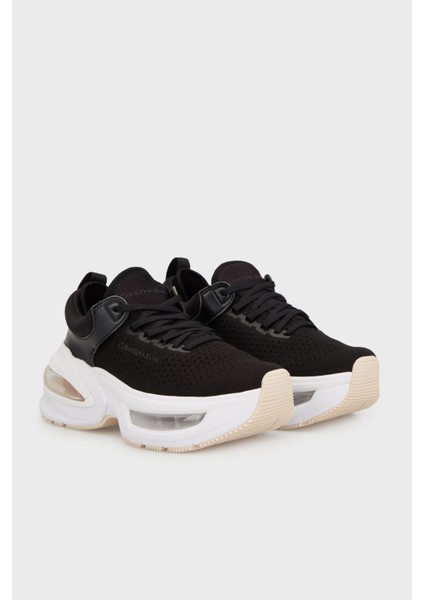Logolu Kalın Tabanlı Sneaker Ayakkabı YW0YW014860GN Bayan Ayakkabı YW0YW01486 0gn