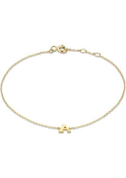 Kişiye Özel 14 Ayar Altın Harf Bileklik 113095