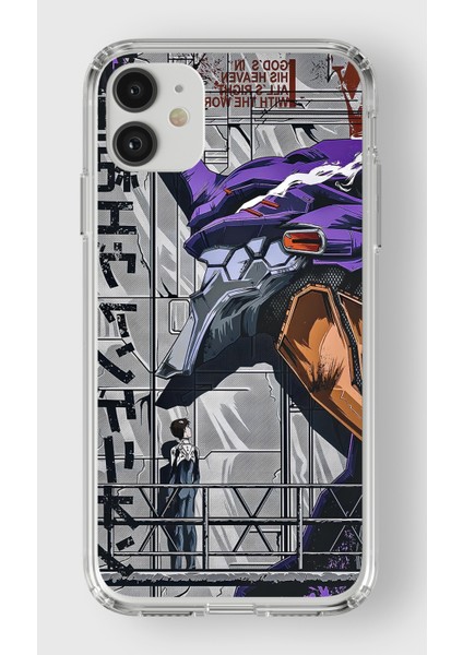 Russak Case Apple iPhone 13 ve 14 Uyumlu Neon Genesis Evangelion Telefon Kılıfı