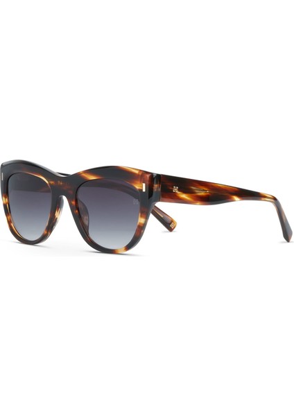 Burcu Esmersoy x Hermossa Hm 1650 C2 Cat Eye Kahverengi - Havana Kadın Güneş Gözlüğü