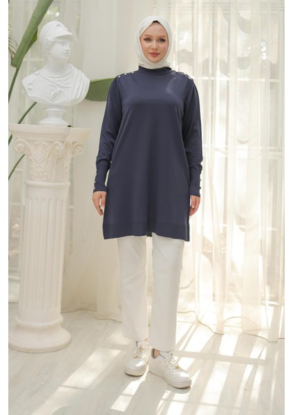 Armine Trend Triko Tunik Lacivert 24KTD404