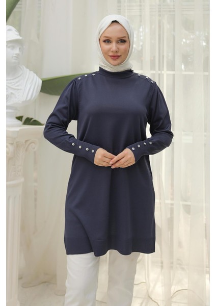 Armine Trend Triko Tunik Lacivert 24KTD404