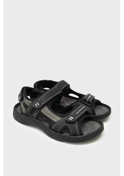 Cb-K3 Siyah Unisex Cırtlı Spor Sandalet